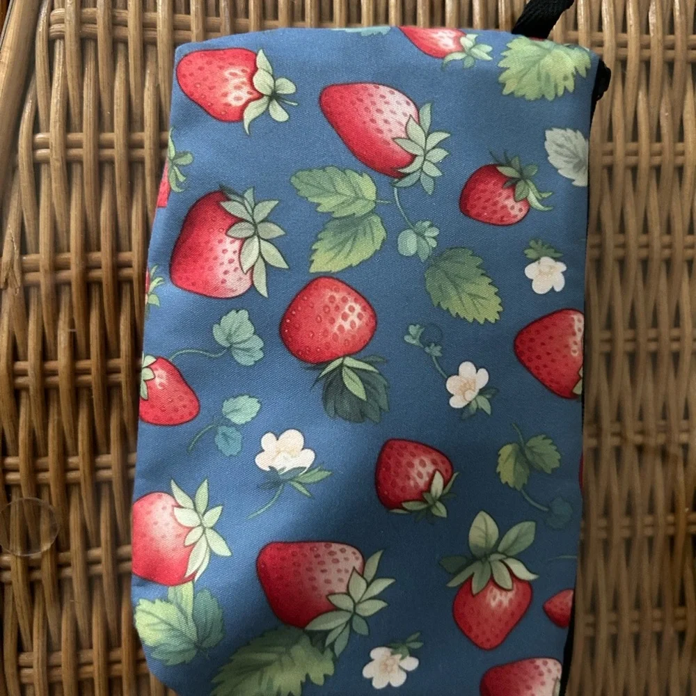 Strawberry Print Pouch